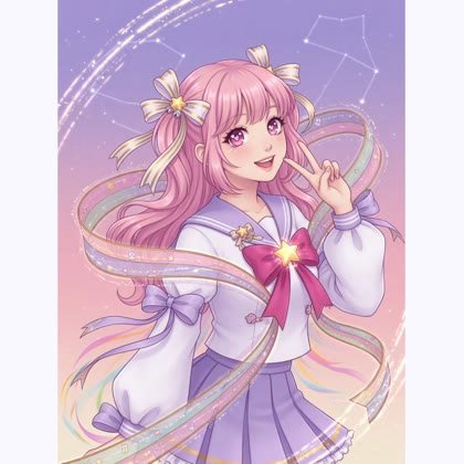 Luna Ribbon portrait