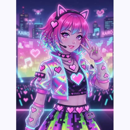 Mai Pixelpop portrait