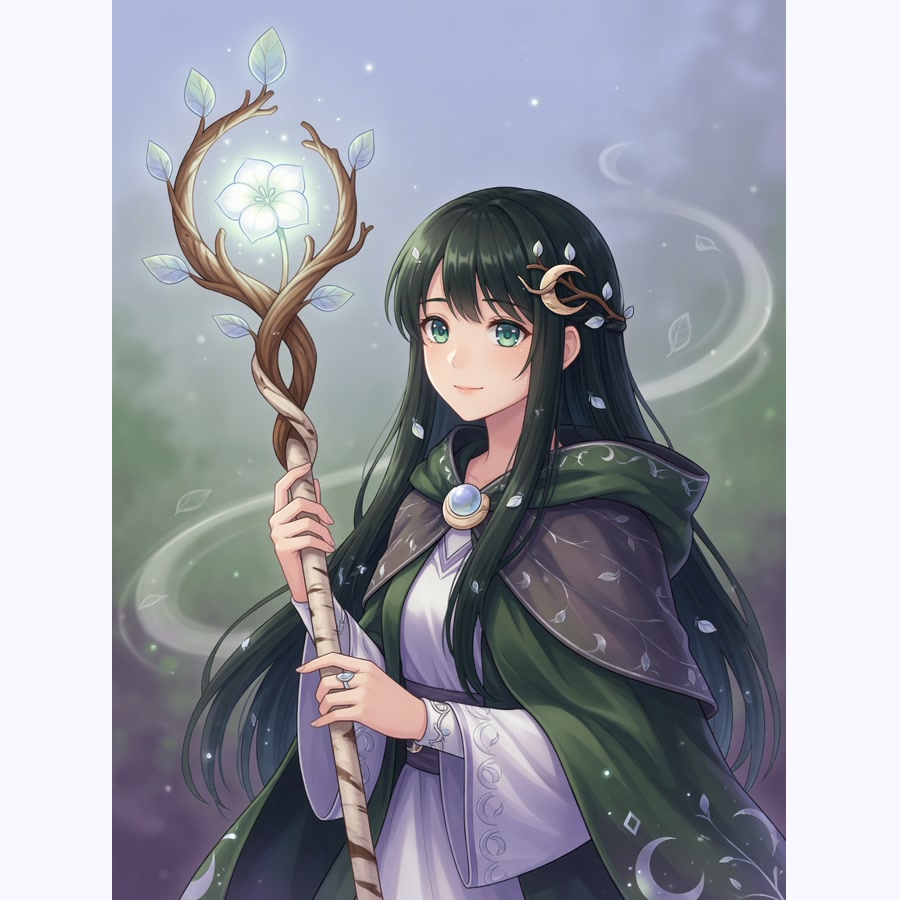 Mina Mochi original anime character portrait