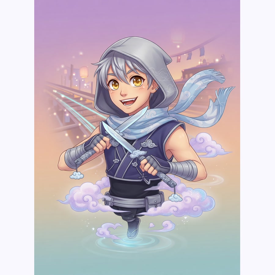 Niko Cloudstep original anime character portrait