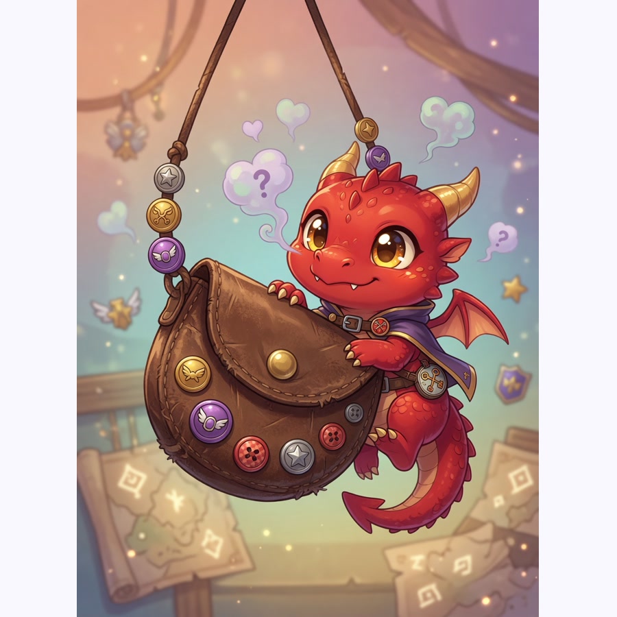 Pip Pocketdragon original anime character portrait