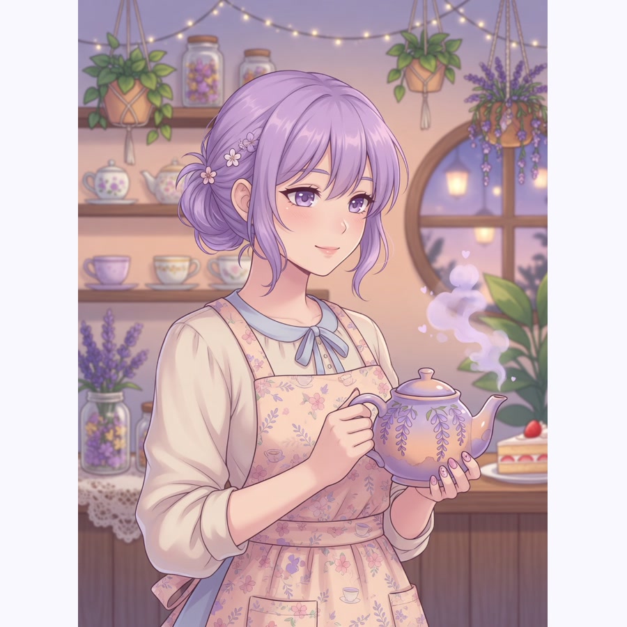 Suki Bloomtea original anime character portrait